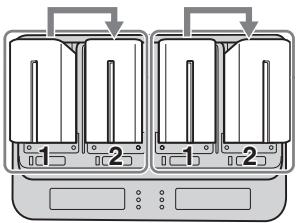 SONY AC-VQL1BP - Conexión simultánea del máximo de cuatro baterías - 1