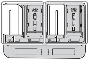 SONY AC-VQL1BP - When attaching two battery packs to the slots of the different systems - 1