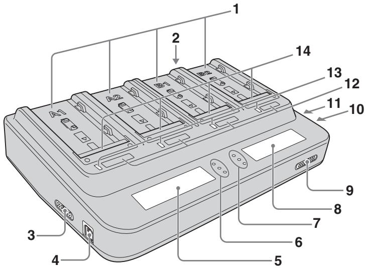 SONY AC-VQL1BP - Identificación de los componentes - 1