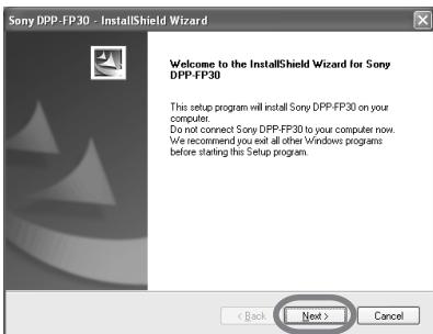 SONY DPP-FP30 - Note - 2