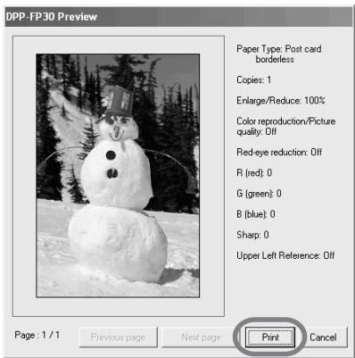 SONY DPP-FP30 - When "Print preview" is checked in step 8 - 1