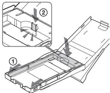 SONY DPP-FP30 - To attach the tray adaptor to the tray - 1