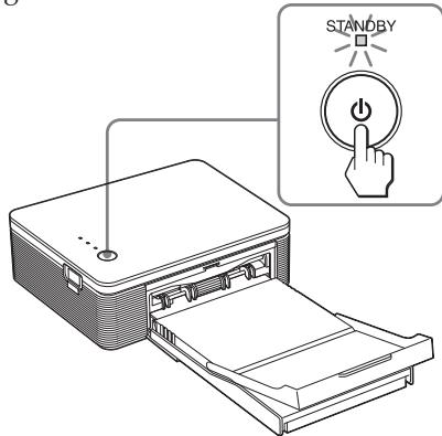 SONY DPP-FP30 - Turn on the printer. - 1