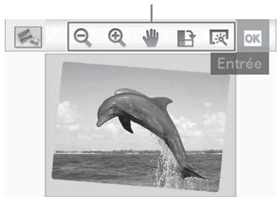 SONY DPP-FP95 - Réglez notamment la taille et la position de l'image sélectionnée. - 1