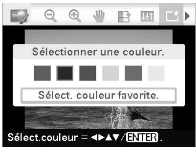 SONY DPP-FP95 - Pour selectionner une couleur à partir des couleurs spécifiées - 1