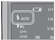 AUTO WL CH1 CH2 ON 1/1 1/4 1/16 AU