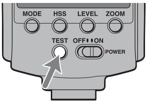 MODE HSS LEVEL ZOOM TEST OFF ON POWER