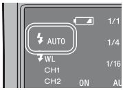 AUTO WL CH1 CH2 ON 1/1 1/4 1/16
