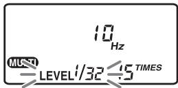 SONY HVL-F56AM - Press the select button to blink "LEVEL" on the data panel. - 1