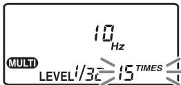 SONY HVL-F56AM - Press the + or - button to select the number of flashes. - 1