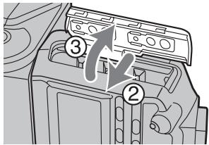 SONY HVL-F56AM - Inserting batteries - 2