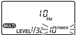 SONY HVL-F56AM - Press the select button to blink "TIMES." - 1
