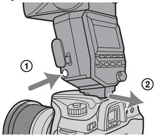 SONY HVL-F56AM - De flitser van de camera verwijderen - 1