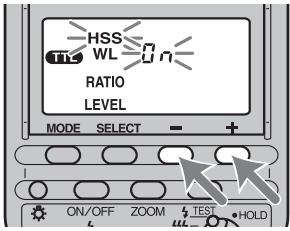 SONY HVL-F56AM - Druk op de toets + of - om n te selecteren. - 1