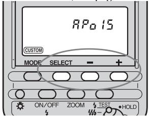 SONY HVL-F56AM - Appuyer sur la touche de sélection pour sélectionner le paramètre et appuyer sur la touche + ou - pour sélectionner le réglage souhaité. - 1