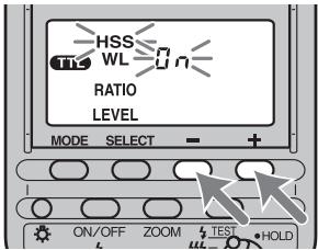 SONY HVL-F56AM - Press the + or - button to select n . - 1