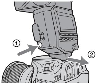 SONY HVL-F56AM - Retrait du flash de l'appareil photo - 1