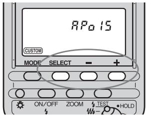 SONY HVL-F56AM - Wahlen Sie mit der Taste SELECT die Option aus undnehmen Sie mit der Taste + oder - die gewünschte Einstellung vor. - 1