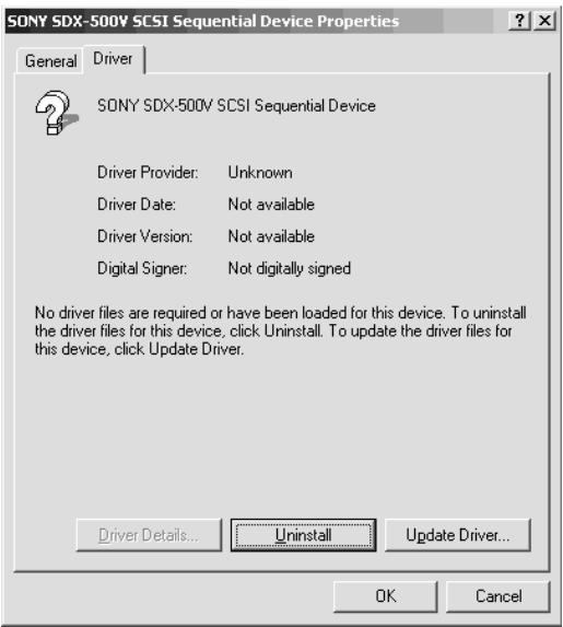 SONY SDX-500V - For Windows 2000 Users - 2