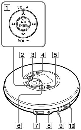 1 VOL + ENTER VOL - 2 3 4 5 6 7 8 9 10