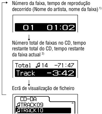SONY ATRAC3 - Para ver informações no visor - 1