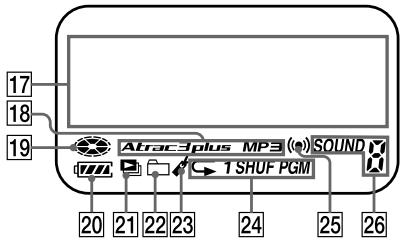 17 18 19 Atrac3plus MP3 (●) SOUND 20 21 22 23 24 25 26