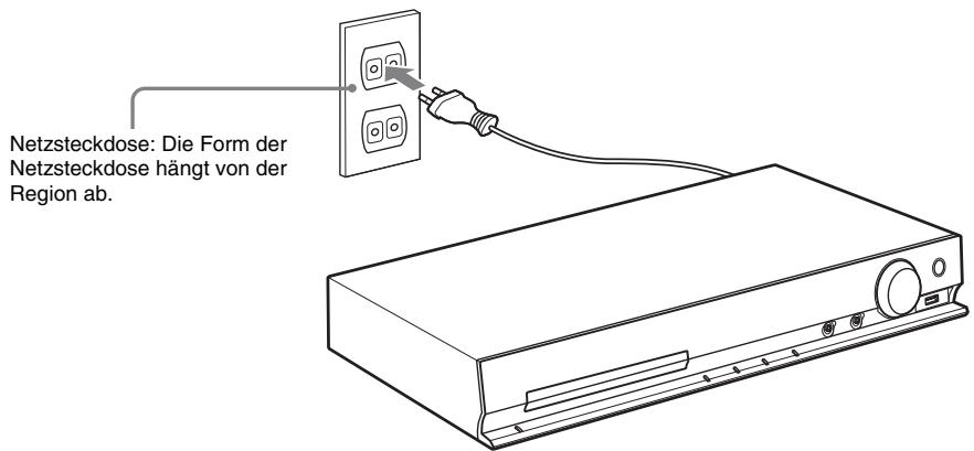 SONY DAV-DZ330 - Schließen Sie das Netzkabel an. - 1