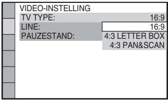 SONY DAV-DZ330 - Druk op ↑/↓ om de instelling te selecteren die overeenkomt met de tv en druk daarna op ⊕. - 1