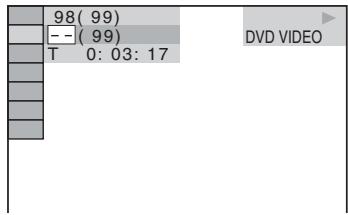 SONY DAV-DZ330 - Premere ↑/↓ per selezionare il numero desiderato di titolo, capitolo, brano, scena e così via, quindi premere ⊕. - 1
