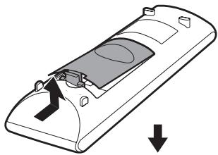SONY DAV-DZ330 - So legen Sie die Batterien ein - 1