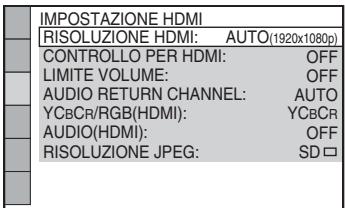 SONY DAV-DZ330 - Selezione del tipo di segnale video in uscita dalla presa HDMI OUT - 5