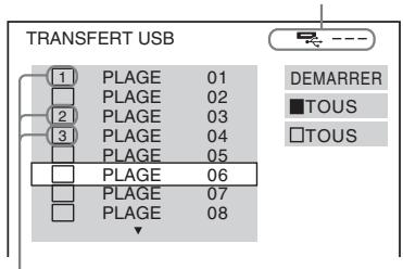 TRANSFERT USB 1 PLAGE 01 2 PLAGE 02 3 PLAGE 03 4 PLAGE 04 5 PLAGE 05 6 PLAGE 06 7 PLAGE 07 8 PLAGE