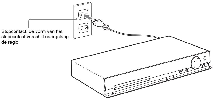 SONY DAV-DZ330 - Sluit het netsnoer aan. - 1