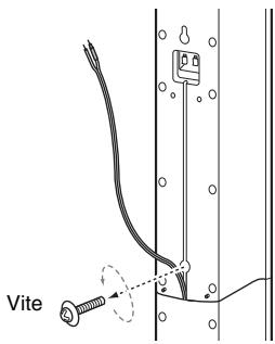 SONY DAV-DZ330 - Rimuovere la vite (preinstallata) posta sulla parte posteriore del diffusore. - 1