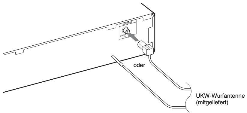SONY DAV-DZ330 - Anschließen der Antenne - 1