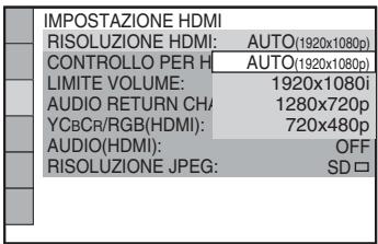 SONY DAV-DZ330 - Selezione del tipo di segnale video in uscita dalla presa HDMI OUT - 6