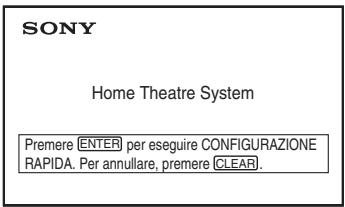 SONY DAV-DZ330 - Esecuzione della configurazione rapida - 2