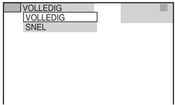 SONY DAV-TZ630 - Druk op ↑/↓ om [VOLLEDIG] te selecteren en druk vervolgens op ⊕. - 1