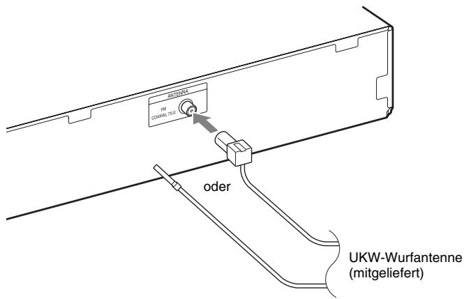 SONY DAV-TZ630 - Anschließen der Antenne - 1