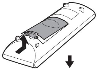 SONY DAV-TZ630 - So legen Sie die Batterien ein - 1