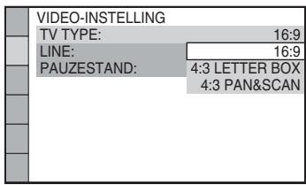 SONY DAV-TZ630 - Druk op ↑/↓ om de instelling te selecteren die overeenkomt met de tv en druk daarna op ⊕. - 1