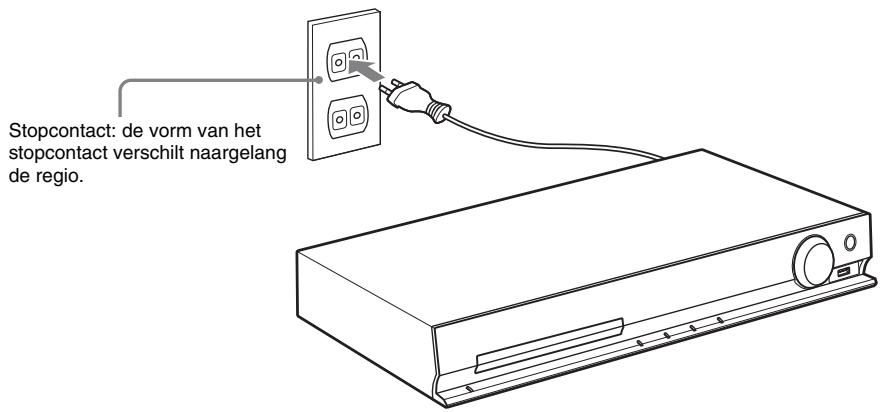 SONY DAV-TZ630 - Sluit het netsnoer aan. - 1