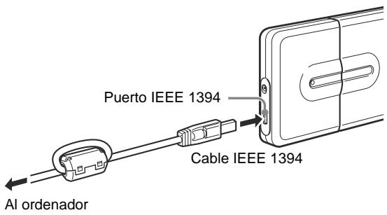 Al ordenador Puerto IEEE 1394 Cable IEEE 1394