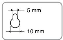 SONY HT-CT500 - Prepare tornillos (no suministrados) adecuados para los orificios de la parte posterior de los altavoces. Consulte las ilustraciones siguientes. - 2