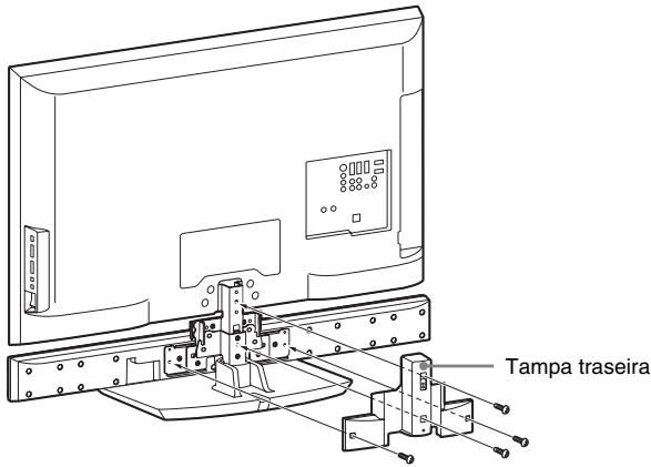 SONY HT-CT500 - Fixe o televisor com os parafusos retirados no passo 1. - 2