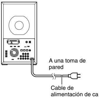 SONY HT-CT500 - Paso 5: Conexión del cable de alimentación de ca - 1