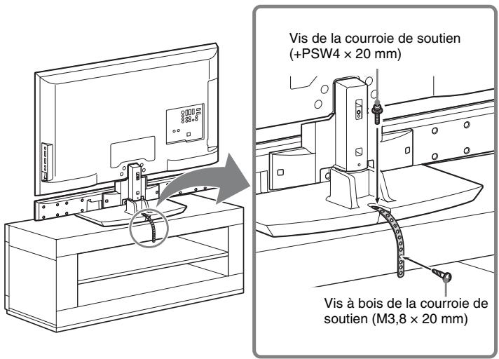 Vis de la courroie de soutien (+PSW4 × 20 mm) Vis à bois de la courroie de soutien (M3,8 × 20 mm)