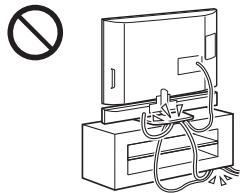 SONY HT-CT500 - Veillez à ne pas pincer les cordons. - 1