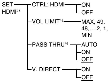 SONY HT-CT500 - Utilización del menú del sistema - 4