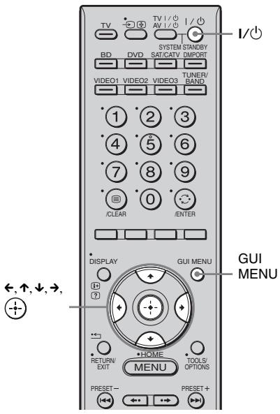 TV BD DVD SYSTEM STANDBY SAT/CATV DMPORT VIDEO1 VIDEO2 VIDEO3 TUNER/ BAND 1 2 3 4 5 6 7 8 9 0 /CLEAR /ENTER DISPLAY GUI MENU P ① ② ③ ④ ⑤ ⑥ ⑦ ⑧ ⑨ GUI MENU RETURN/ EXIT HOME MENU TOOLS/ OPTIONS PRESET- PRESET+ ←, ↑, ↓, →,